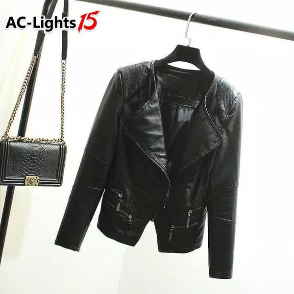 women's leather & faux 2021 spring autumn zipper ladies motorcycle jackets pu black women moto biker jacket female
women's leather & faux 2021 spring autumn zipper ladies motorcycle jackets pu black women moto biker jacket female