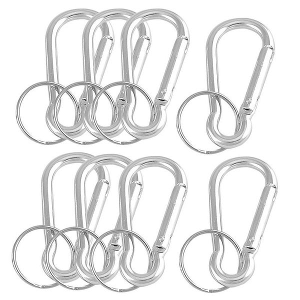 keychains for hiking / camping, 26 mm carabiner, keyring with silver, 8 pieces
keychains for hiking / camping, 26 mm carabiner, keyring with silver, 8 pieces