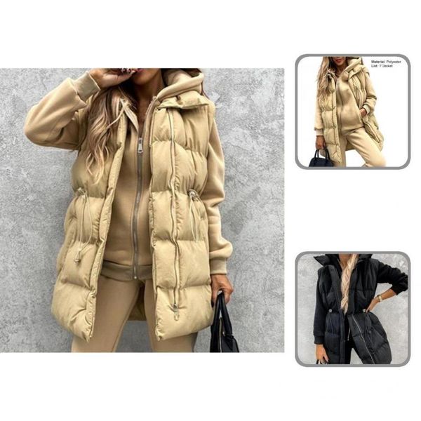 women's vests winter waistcoat pockets women streetwear young fabulous wear resistant lady vest, Black;white
women's vests winter waistcoat pockets women streetwear young fabulous wear resistant lady vest, Black;white