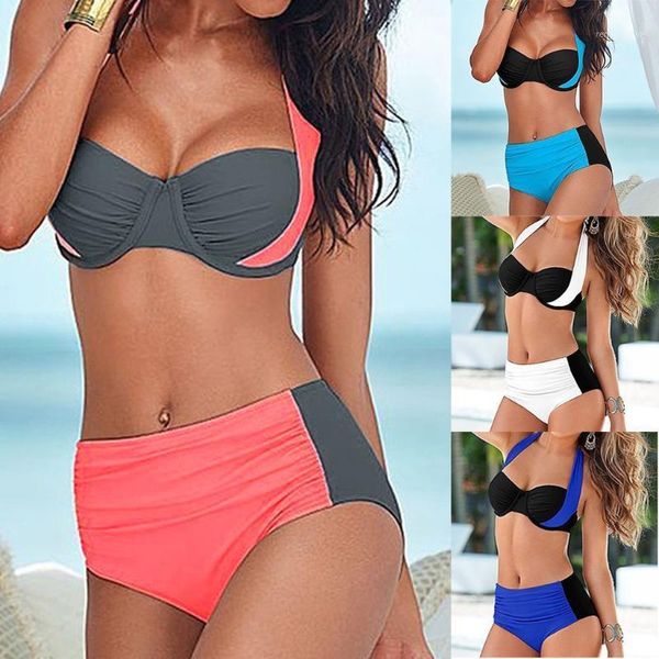 women's swimwear swimming suit bikini womens high waist padded push-up set swimsuit bathing bikinis 2021 mujer, White;black
women's swimwear swimming suit bikini womens high waist padded push-up set swimsuit bathing bikinis 2021 mujer, White;black