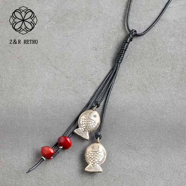 pendant necklaces vintage jewelry for women fish & wood beads long necklace pendants black rope chain chokers suspension alloy, Silver
pendant necklaces vintage jewelry for women fish & wood beads long necklace pendants black rope chain chokers suspension alloy, Silver