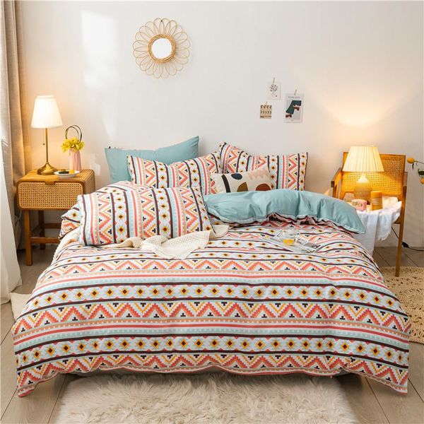 home stripe contracted wind bed sheet quilt pillowcase 4 covers bedding sets
home stripe contracted wind bed sheet quilt pillowcase 4 covers bedding sets
