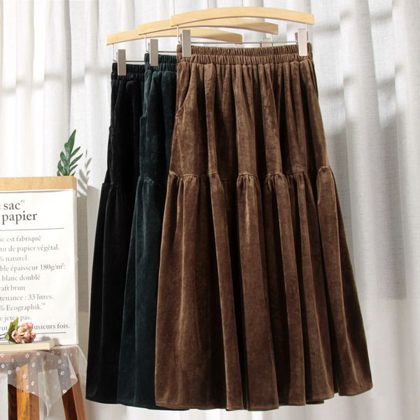 skirts winter thick veet a-line pleated with pockets solid pleuche patchwork long boho skirts, Black
skirts winter thick veet a-line pleated with pockets solid pleuche patchwork long boho skirts, Black