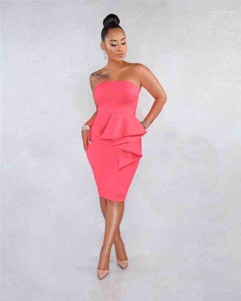 clothing summer pure color female dress women strapless sleeveless with peplum designer dresses casual ladies holidays, White;black
clothing summer pure color female dress women strapless sleeveless with peplum designer dresses casual ladies holidays, White;black