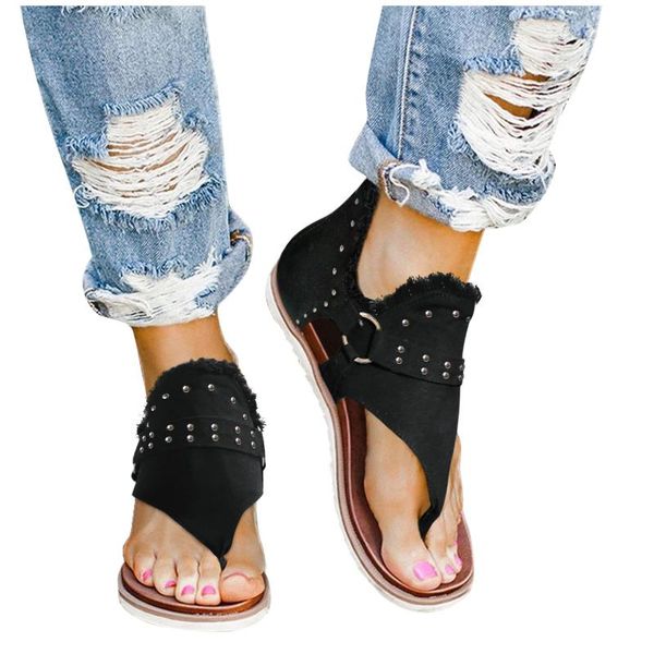 sandals telotuny summer lady 2021 outdoor beach flip-flop flat jean nail deco slippers casual buckle zip up shoe, Black
sandals telotuny summer lady 2021 outdoor beach flip-flop flat jean nail deco slippers casual buckle zip up shoe, Black
