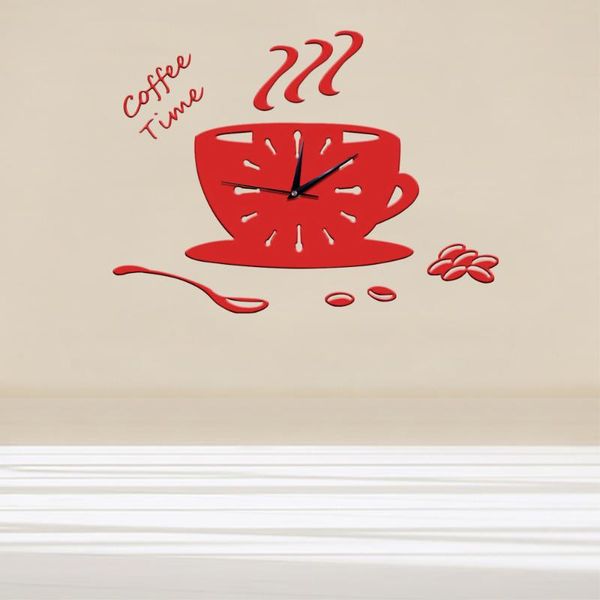 acrylic wall clock modern kitchen home decor coffee time cup shape sticker hollow numeral (red) clocks
acrylic wall clock modern kitchen home decor coffee time cup shape sticker hollow numeral (red) clocks