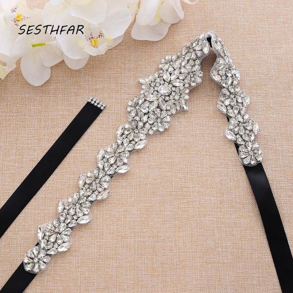 wedding sashes sesthfar belt elegant bridal rhinestones hand beaded crystal for evening dress, White
wedding sashes sesthfar belt elegant bridal rhinestones hand beaded crystal for evening dress, White