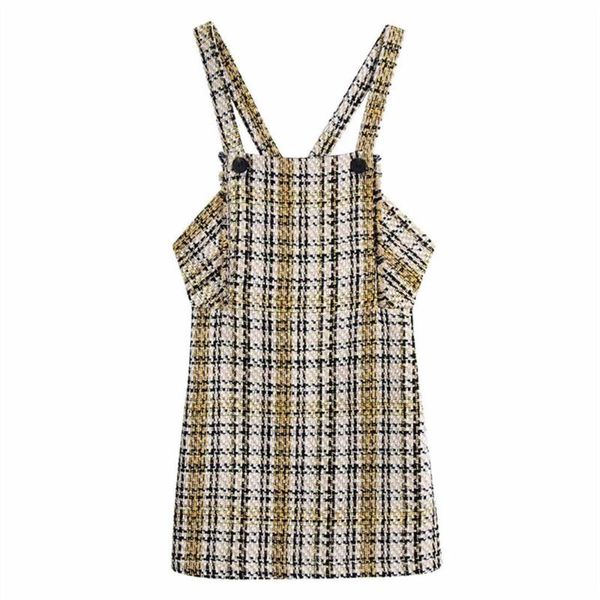 casual dresses women 2022 fashion tweed check mini dress vintage backless zipper cross wide straps streetwear, Black;gray
casual dresses women 2022 fashion tweed check mini dress vintage backless zipper cross wide straps streetwear, Black;gray