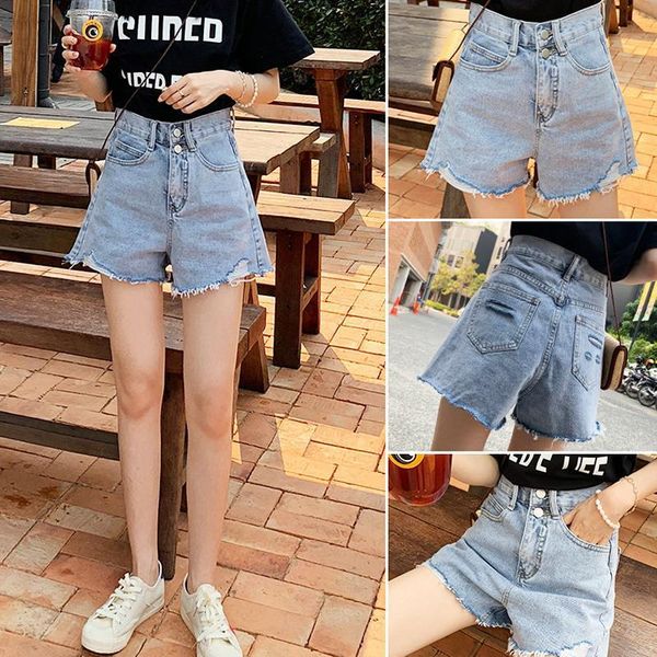 women's shorts denim 2021 summer new high waist wide leg loose fit pants, White;black
women's shorts denim 2021 summer new high waist wide leg loose fit pants, White;black