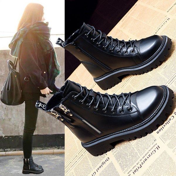 boots 2021 women's pu fashion winter increase double zipper style girl women shoes, Black
boots 2021 women's pu fashion winter increase double zipper style girl women shoes, Black