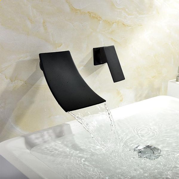 bathroom sink faucets brass black and cold basin faucet waterfall wall mounted mixer
bathroom sink faucets brass black and cold basin faucet waterfall wall mounted mixer