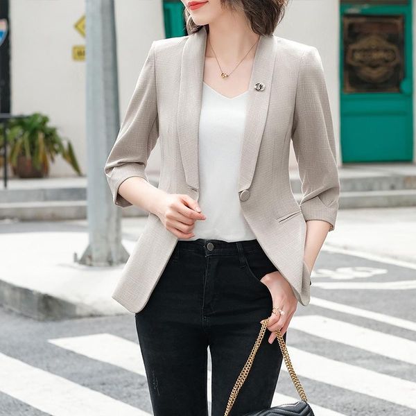 women's suits & blazers 7 / 3 sleeve plaid suit coat short spring summer 2021 casual temperament small top, White;black
women's suits & blazers 7 / 3 sleeve plaid suit coat short spring summer 2021 casual temperament small top, White;black