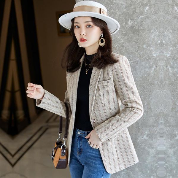women's suits & blazers korean autumn sports jacket oversized clothing plaid office spring, White;black
women's suits & blazers korean autumn sports jacket oversized clothing plaid office spring, White;black