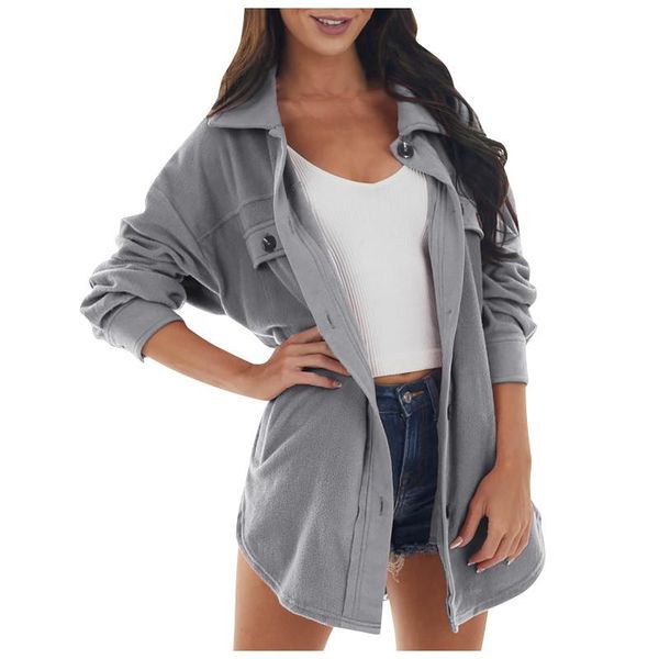 women's jackets winter oversize women casual soild long sleeve pockets quilted coats cardigan for casaco feminino 2021, Black;brown
women's jackets winter oversize women casual soild long sleeve pockets quilted coats cardigan for casaco feminino 2021, Black;brown