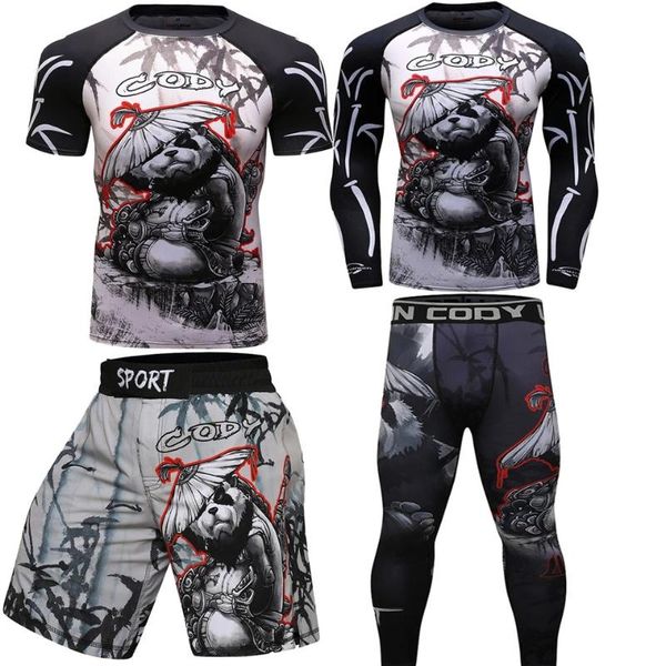 men's tracksuits brand men gym suits fighting panda sportswear compression mma running fitness tight sport suit outdoor jogging set, Gray
men's tracksuits brand men gym suits fighting panda sportswear compression mma running fitness tight sport suit outdoor jogging set, Gray