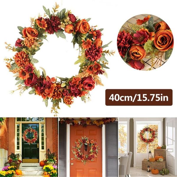 artificial wreath durable beautiful rose fall decoration garland for home wedding holiday decorative flowers & wreaths
artificial wreath durable beautiful rose fall decoration garland for home wedding holiday decorative flowers & wreaths