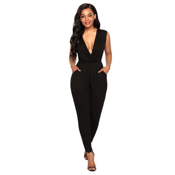 women's jumpsuits & rompers dreszdi 2021 v neck skinny long jumpsuit club wear women bodycon overalls maxi playsuit combinaison femme, Black;white
women's jumpsuits & rompers dreszdi 2021 v neck skinny long jumpsuit club wear women bodycon overalls maxi playsuit combinaison femme, Black;white