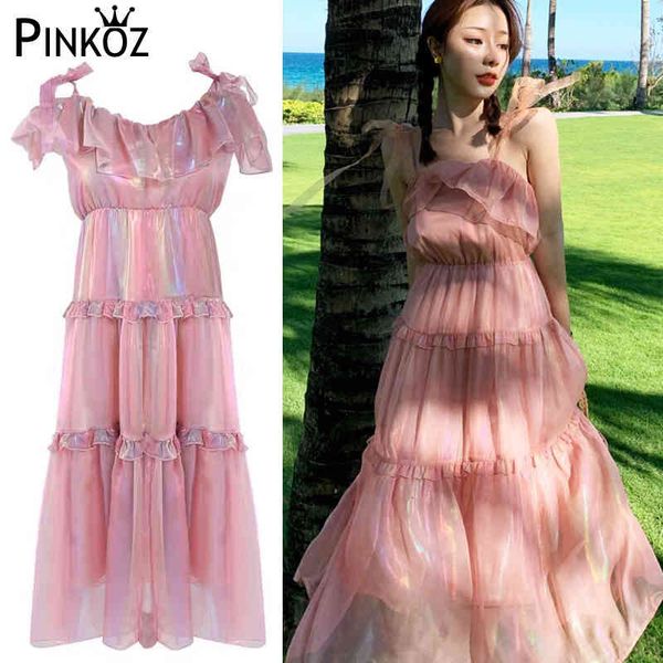 pink chic sweet sleeveless summer gradient chiffon dress women elegant event es female soft girl a-line 210421, White
pink chic sweet sleeveless summer gradient chiffon dress women elegant event es female soft girl a-line 210421, White
