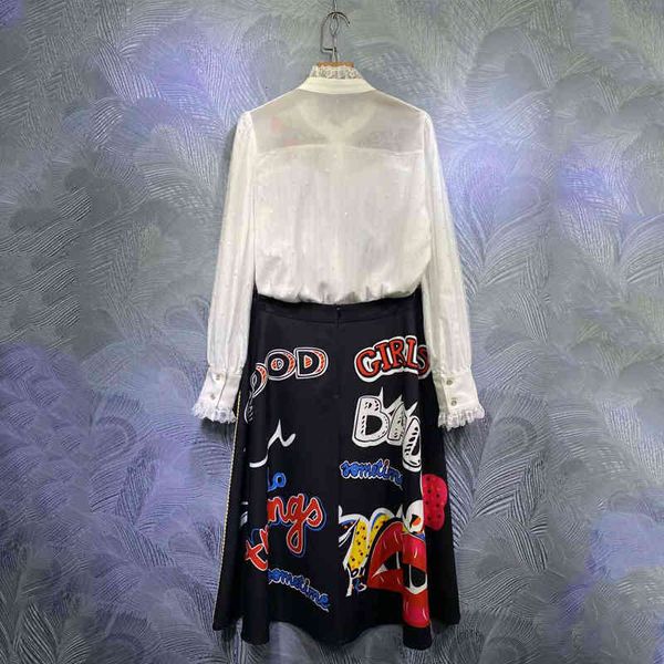 dress female seqinyy casual set 2021 spring summer fashion design white shirt + black knee skirt glass card suit printing
dress female seqinyy casual set 2021 spring summer fashion design white shirt + black knee skirt glass card suit printing