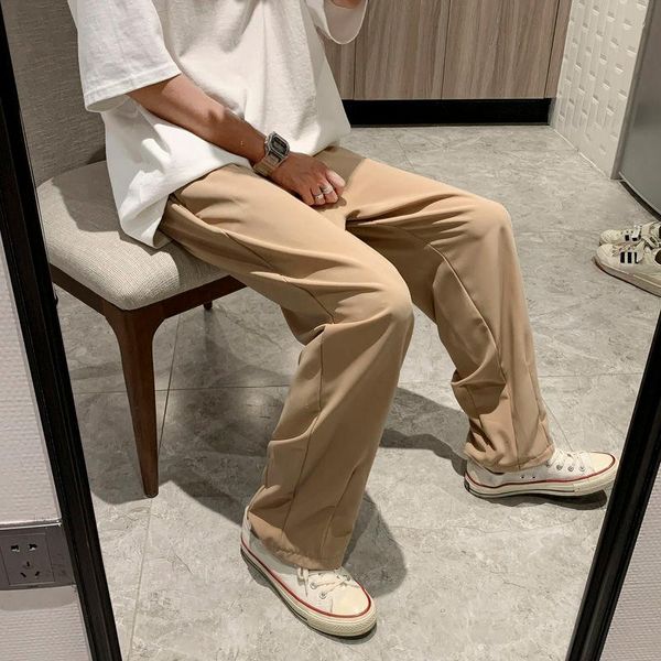 solid color formal suit pants men korean fashion loose casual harajuku streetwear wide-leg straight-leg men's, Black
solid color formal suit pants men korean fashion loose casual harajuku streetwear wide-leg straight-leg men's, Black