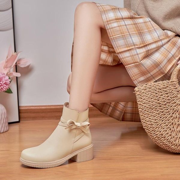 boots elegant korean girls sweet bow-knot ankle plus size 41 42 women 2021 autumn winter warm fleece block heels zipper booties, Black
boots elegant korean girls sweet bow-knot ankle plus size 41 42 women 2021 autumn winter warm fleece block heels zipper booties, Black