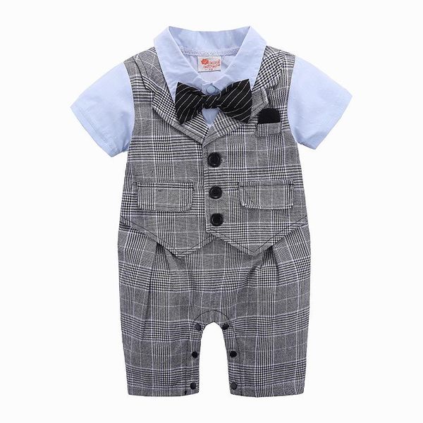 fashion baby boy gentleman clothes set summer suit for toddler kid formal party bow bodysuit infant plaid clothing jumpsuits, Blue
fashion baby boy gentleman clothes set summer suit for toddler kid formal party bow bodysuit infant plaid clothing jumpsuits, Blue
