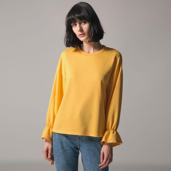 women's hoodies & sweatshirts women pullovers 2021 autumn female lace up long flare sleeve solid casual loose ladies blusas oversized, Black
women's hoodies & sweatshirts women pullovers 2021 autumn female lace up long flare sleeve solid casual loose ladies blusas oversized, Black