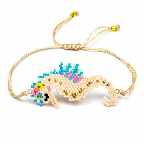 charm bracelets women seahorse jewelry handmade cord woven miyuki bracelet delica beads pulsera for, Golden;silver
charm bracelets women seahorse jewelry handmade cord woven miyuki bracelet delica beads pulsera for, Golden;silver