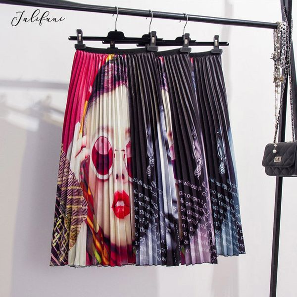 spring skirts women new autumn fashion print cartoon pattern streetwear skirt ladies elastic high waist pleated midi skirt 210415, Black
spring skirts women new autumn fashion print cartoon pattern streetwear skirt ladies elastic high waist pleated midi skirt 210415, Black