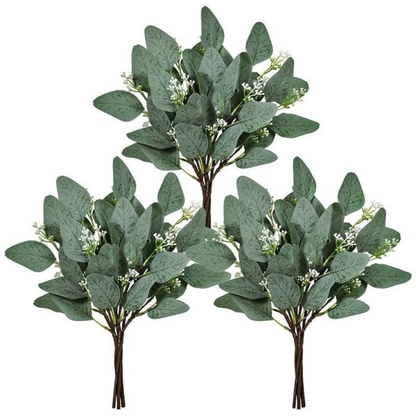 decorative flowers & wreaths 18 pcs fake eucalyptus leaves stems bulk artificial oval branches with seeds in grey green for wedding
decorative flowers & wreaths 18 pcs fake eucalyptus leaves stems bulk artificial oval branches with seeds in grey green for wedding