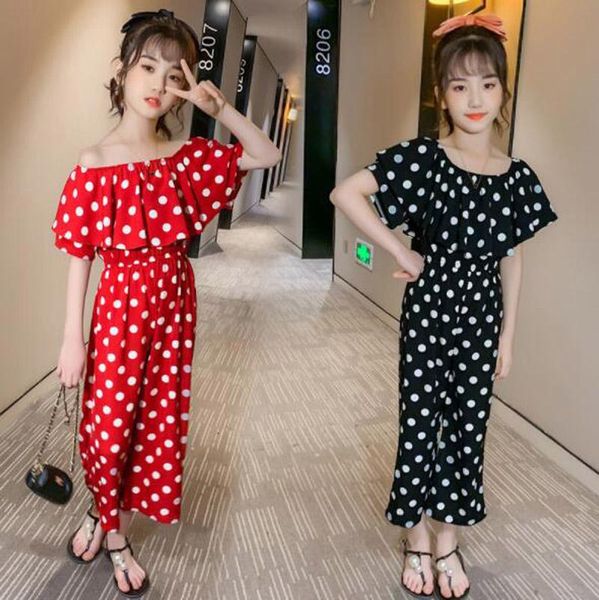 cultiseed girls summer slash neck off the shoulder ruffles polka dot print jumpsuits clothes big children kid casual rompers, Blue
cultiseed girls summer slash neck off the shoulder ruffles polka dot print jumpsuits clothes big children kid casual rompers, Blue