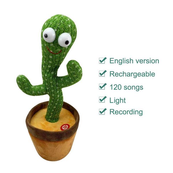 small animal supplies rechargable funny dancing cactus toy electric shine stuffed plant able to dance sing early education gifts for childre
small animal supplies rechargable funny dancing cactus toy electric shine stuffed plant able to dance sing early education gifts for childre