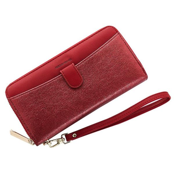 wallets 2021 fashion women long pu leather style multifunction wallet purse fresh female clutch card holder, Red;black
wallets 2021 fashion women long pu leather style multifunction wallet purse fresh female clutch card holder, Red;black