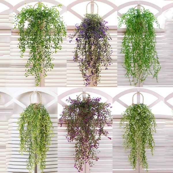 decorative flowers & wreaths artificial plastic silk hanging vine plant leaves for home garden wall decoration wedding party decor 1pc
decorative flowers & wreaths artificial plastic silk hanging vine plant leaves for home garden wall decoration wedding party decor 1pc