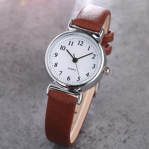 wristwatches 2021 fashion women watch leather strap quartz watches small dial elegant ladies dress relogio feminino clock, Slivery;brown
wristwatches 2021 fashion women watch leather strap quartz watches small dial elegant ladies dress relogio feminino clock, Slivery;brown