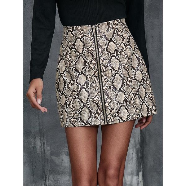 skirts s-xl women's bodycon mini skirt casual high waist snakeskin print zipper front short a-line evening party clubwear, Black
skirts s-xl women's bodycon mini skirt casual high waist snakeskin print zipper front short a-line evening party clubwear, Black