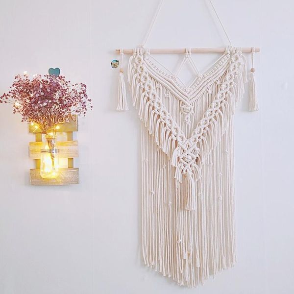 tapestries macrame wall hanging home decoration bohemian handmade woven cotton small tapestry diy art decor beautiful gifts
tapestries macrame wall hanging home decoration bohemian handmade woven cotton small tapestry diy art decor beautiful gifts
