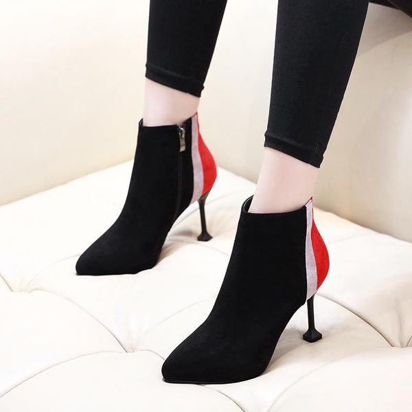 boots cresfimix botas femininas women classic pointed toe office stiletto heel lady fashion sweet stylish c6484d, Black
boots cresfimix botas femininas women classic pointed toe office stiletto heel lady fashion sweet stylish c6484d, Black