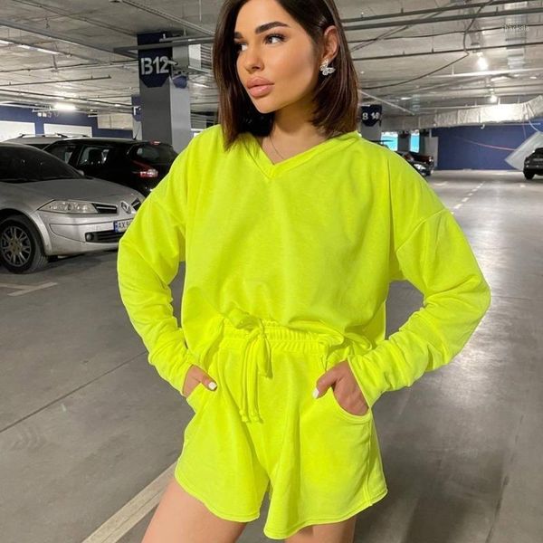 women's tracksuits brangdy autumn and winter 2021 fashion solid color long sleeved sportswear casual sweater suit shorts two piece, Gray
women's tracksuits brangdy autumn and winter 2021 fashion solid color long sleeved sportswear casual sweater suit shorts two piece, Gray