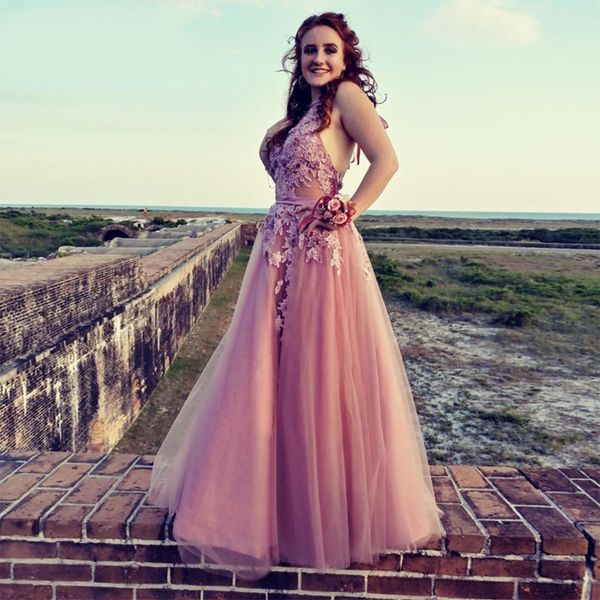 halter lace appliques tulle prom dresses vestidos elegantes para mujer long backless evening formal party gowns robes de soiree, Black
halter lace appliques tulle prom dresses vestidos elegantes para mujer long backless evening formal party gowns robes de soiree, Black