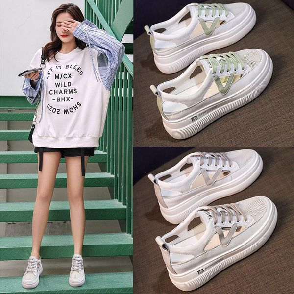 sandals 2021 inner increase summer white shoes women's breathable thick-soled sports mesh all-match casual women, Black
sandals 2021 inner increase summer white shoes women's breathable thick-soled sports mesh all-match casual women, Black