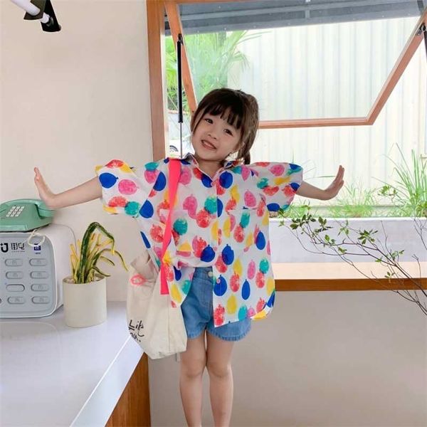 summer fashion girls colorful balloon printing long style shirts puff sleeve loose casual short 220125, White;black
summer fashion girls colorful balloon printing long style shirts puff sleeve loose casual short 220125, White;black