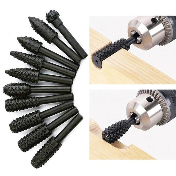 professional hand tool sets 5pcs 10 pcs steel rotary rasp file 1/4" 6mm shank woodworking tools wood carving root milling cutter suit s
professional hand tool sets 5pcs 10 pcs steel rotary rasp file 1/4" 6mm shank woodworking tools wood carving root milling cutter suit s