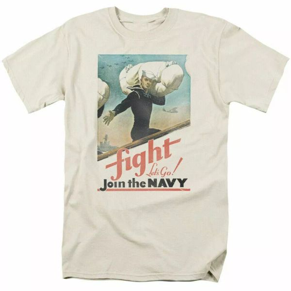 u.s. navy fight lets go t shirt mens licensed usn usa military tee cream, White;black
u.s. navy fight lets go t shirt mens licensed usn usa military tee cream, White;black
