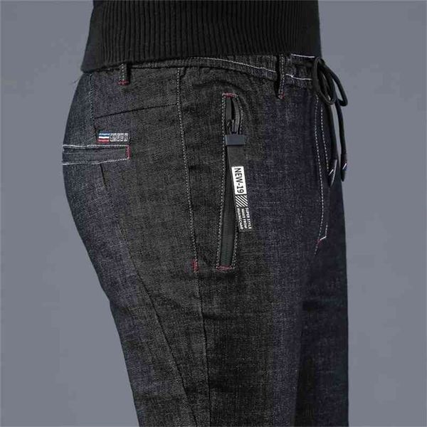 icpans elastic waist pencil denim pants men korea skinny jeans slim fit black blue spring summer 210715
icpans elastic waist pencil denim pants men korea skinny jeans slim fit black blue spring summer 210715