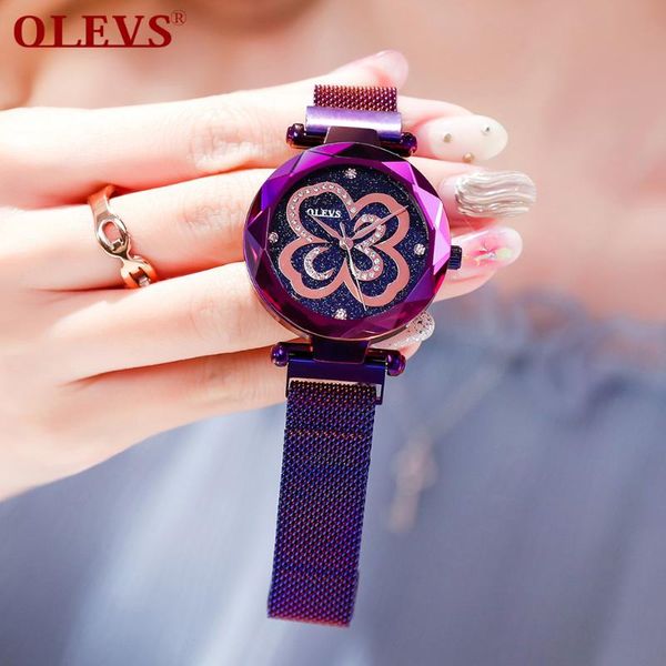 ladies colorful fashion quartz watch lucky clover bright starry sky waterproof magnetic women light luxury wristwatches, Slivery;brown
ladies colorful fashion quartz watch lucky clover bright starry sky waterproof magnetic women light luxury wristwatches, Slivery;brown