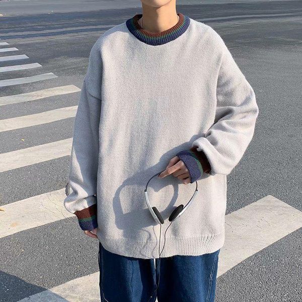 men's sweaters autumn and winter sweater warm fashion casual o-neck knitted pullover men wild loose korean mens clothes -2xl 09tp, White;black
men's sweaters autumn and winter sweater warm fashion casual o-neck knitted pullover men wild loose korean mens clothes -2xl 09tp, White;black