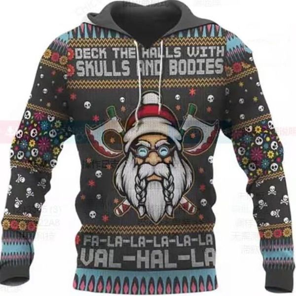 men's hoodies & sweatshirts autumn hoodie christmas style viking skull print 3d oversized casual hooded pullover jacket clothes, Black
men's hoodies & sweatshirts autumn hoodie christmas style viking skull print 3d oversized casual hooded pullover jacket clothes, Black