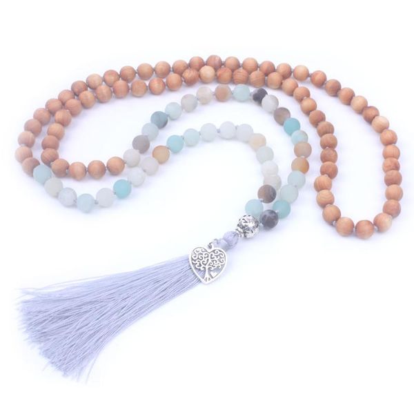pendant necklaces frosted amazonite bead with wood beads hand knotted 108 mala long tassel necklace for women yoga meditation jewelry drop, Silver
pendant necklaces frosted amazonite bead with wood beads hand knotted 108 mala long tassel necklace for women yoga meditation jewelry drop, Silver