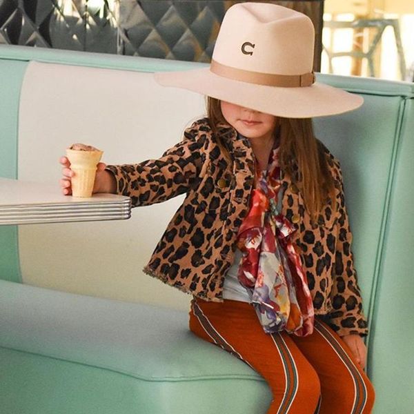 jackets infant kids baby girls spring fall jacket long sleeve folded collar leopard pattern button-down design front pockets, Blue;gray
jackets infant kids baby girls spring fall jacket long sleeve folded collar leopard pattern button-down design front pockets, Blue;gray